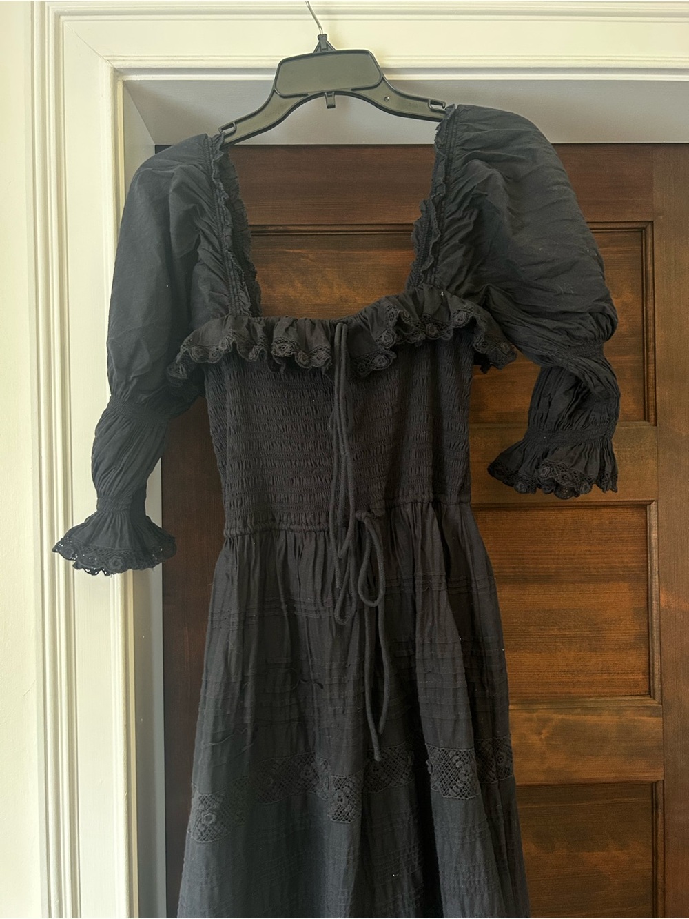 EUC Doen Izabal Dress in Navy Cotton Voile, size L